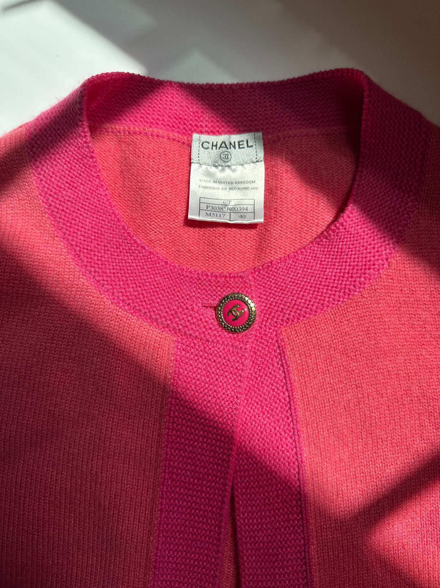 Spring 07 Chanel Cashmere Cardigan - M
