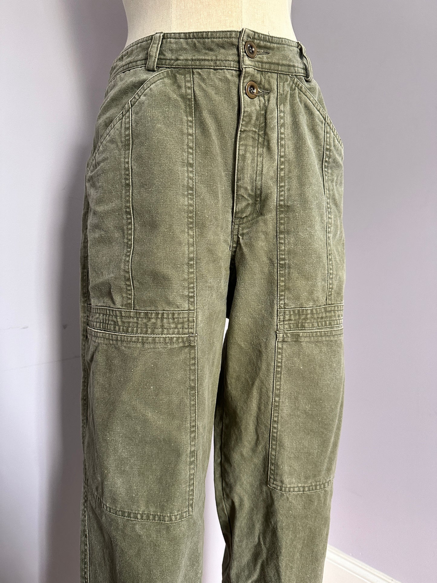 Vintage 80’s Green Cargo Pants - M