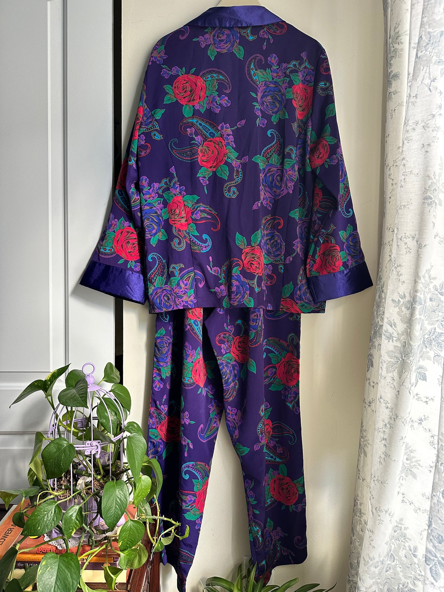 Vintage Purple Paisley Lounge Set - M/L