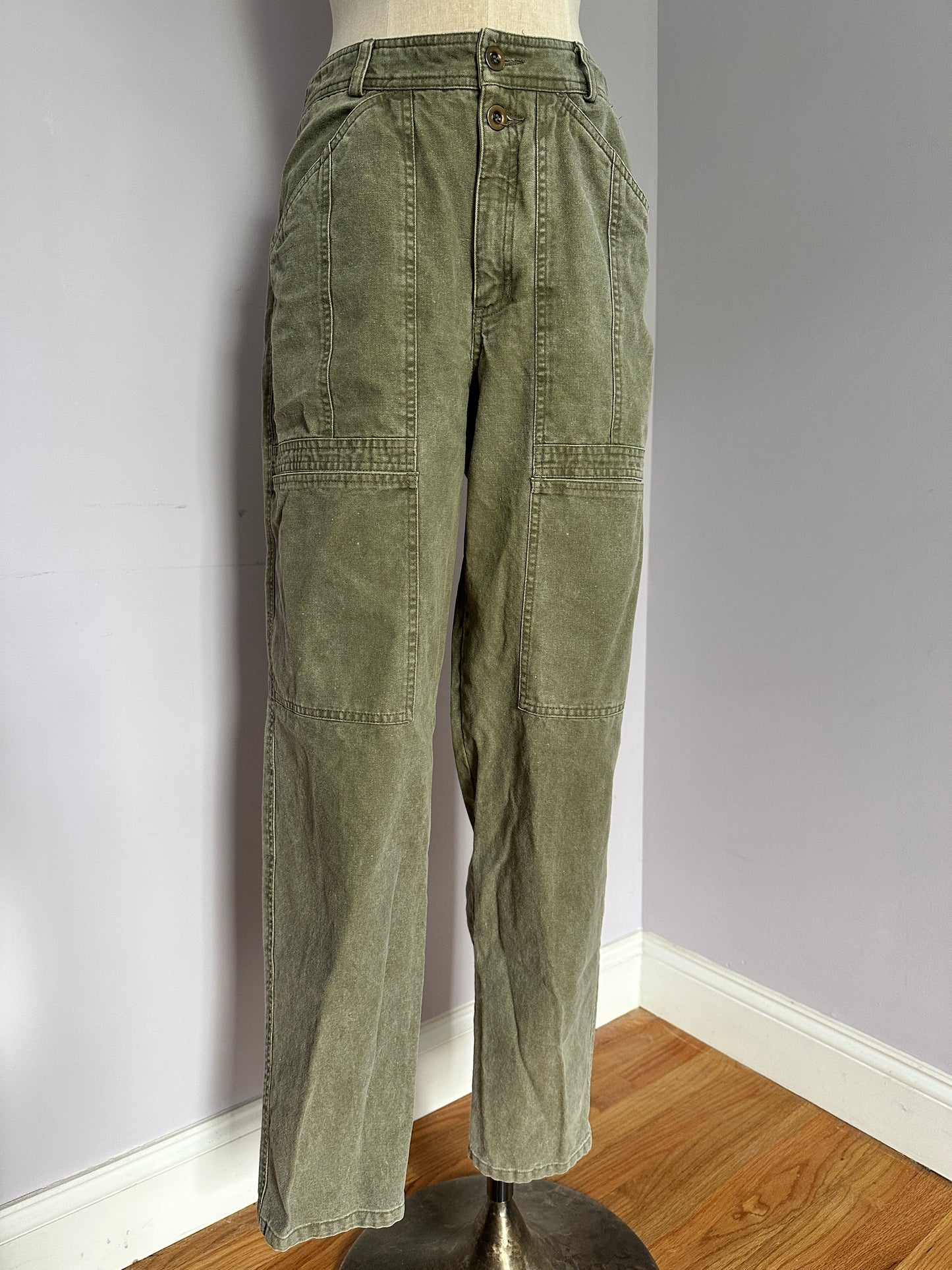 Vintage 80’s Green Cargo Pants - M