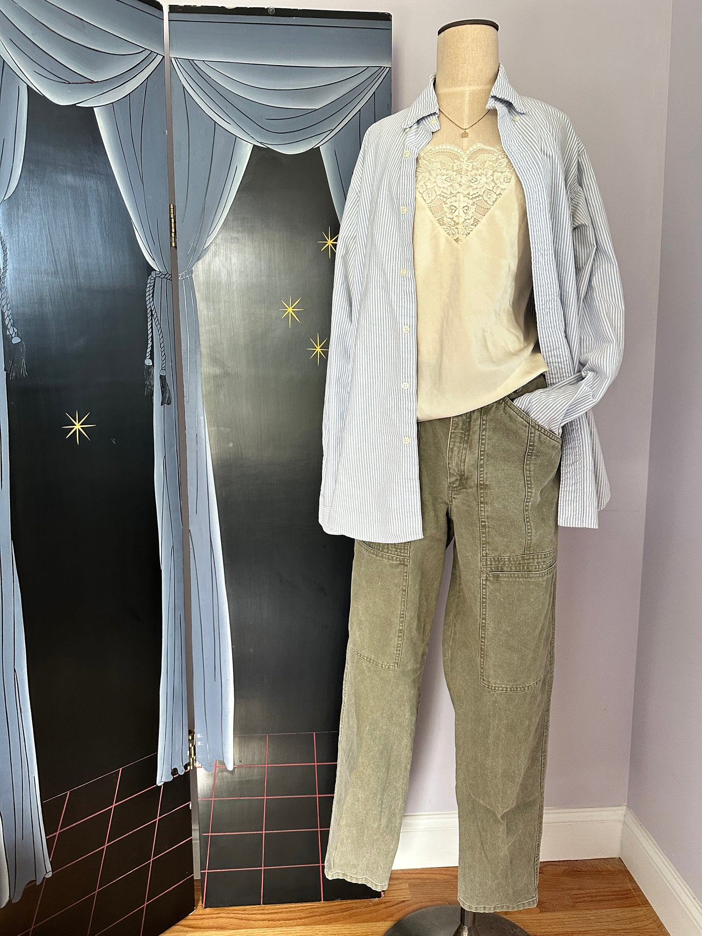 Vintage 80’s Green Cargo Pants - M