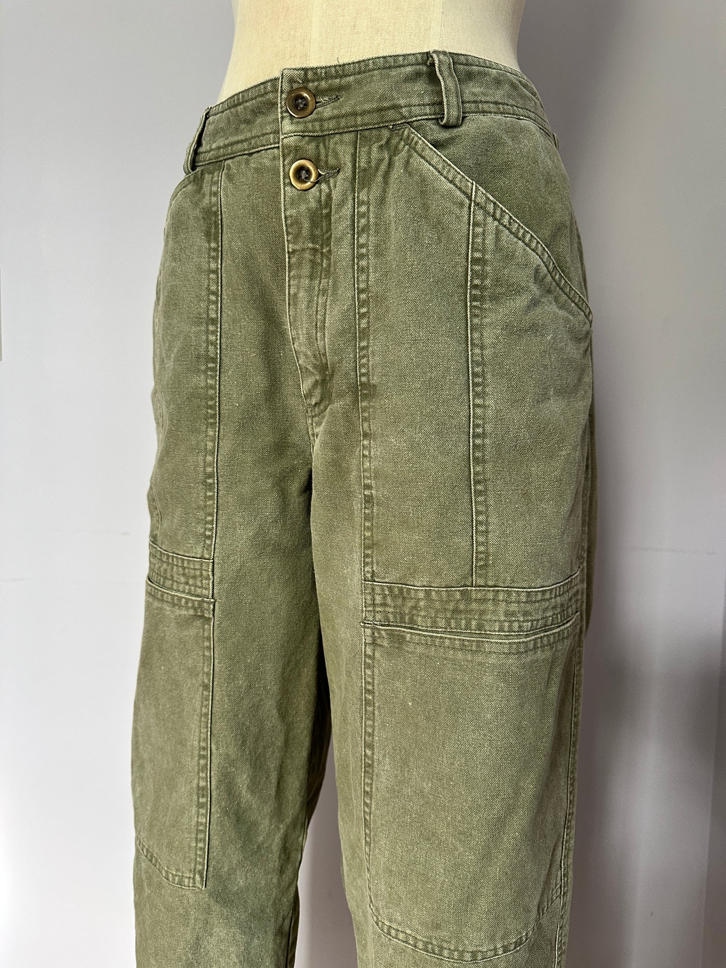 Vintage 80’s Green Cargo Pants - M