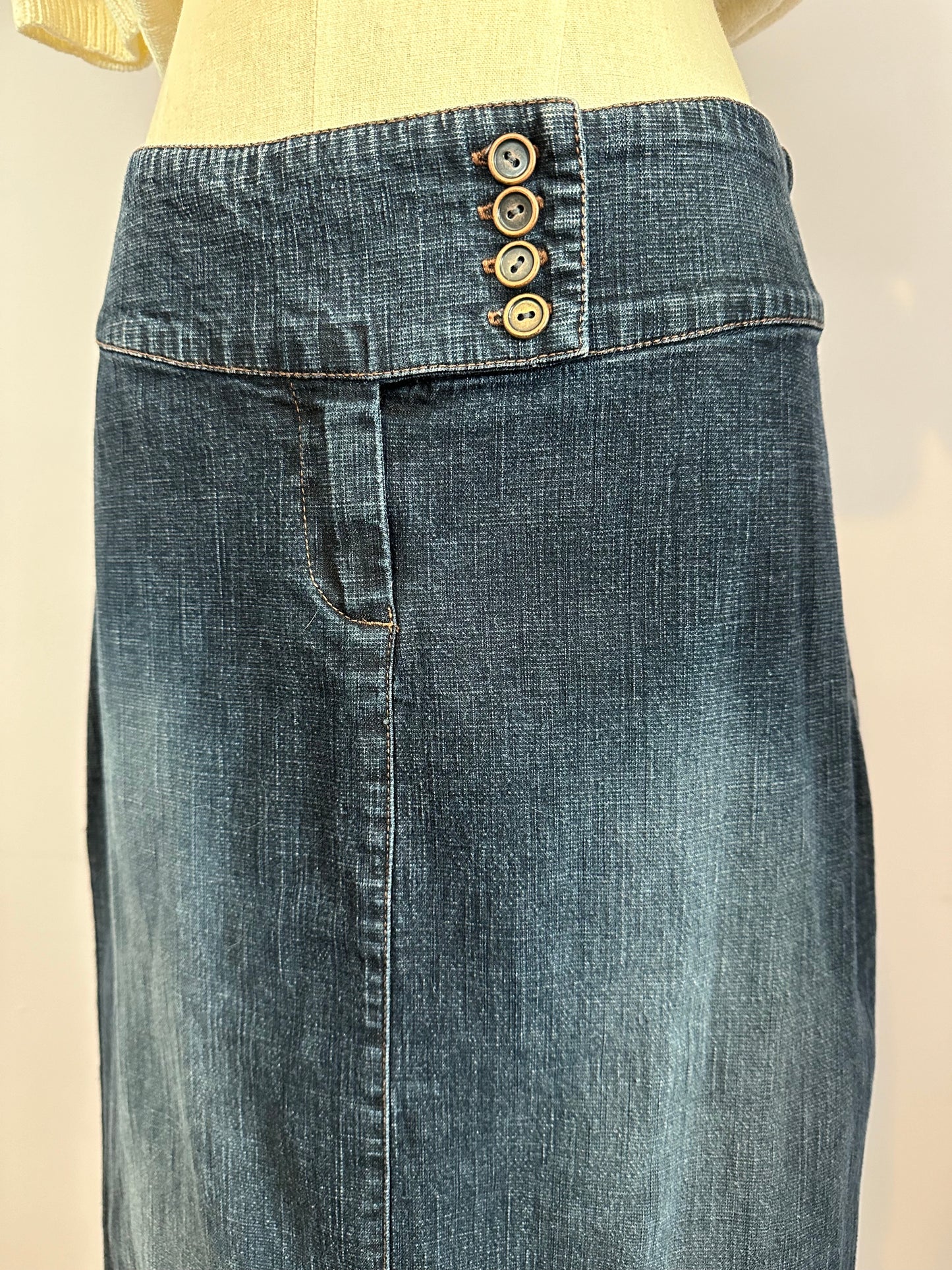 90's Denim Maxi Skirt sz. 8