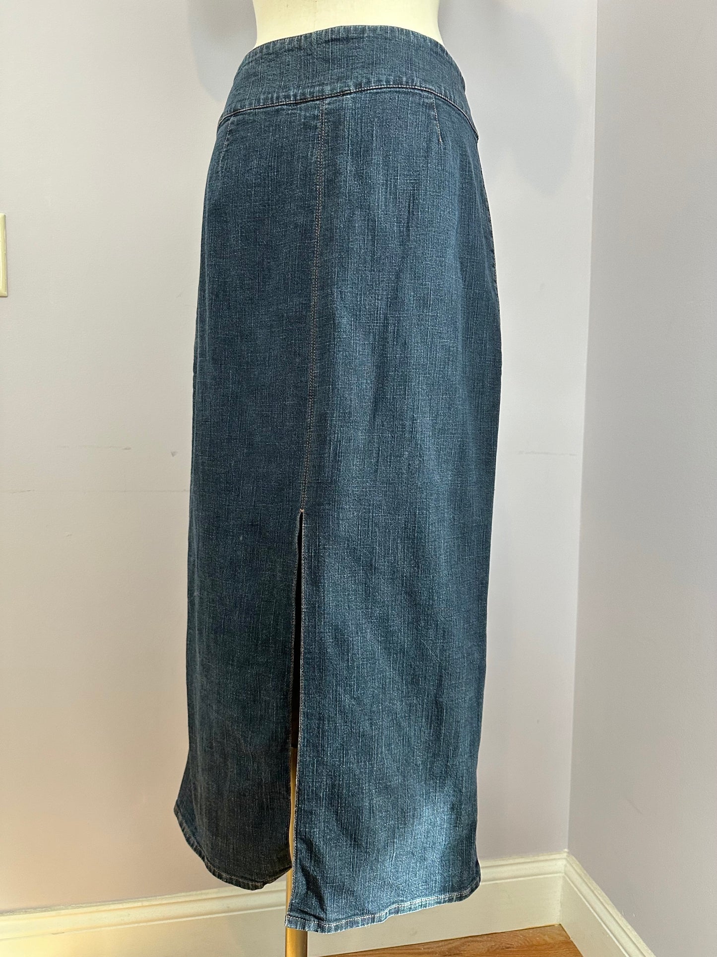 90's Denim Maxi Skirt sz. 8