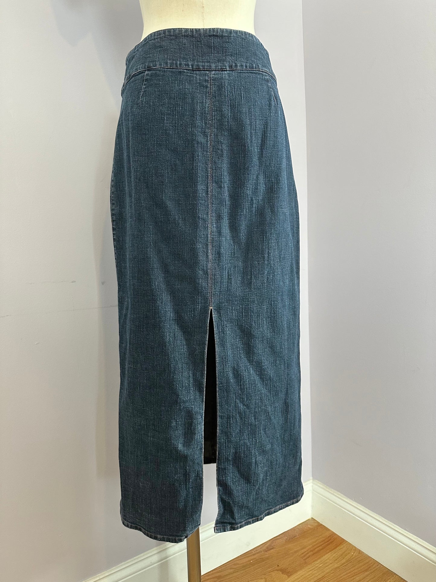 90's Denim Maxi Skirt sz. 8