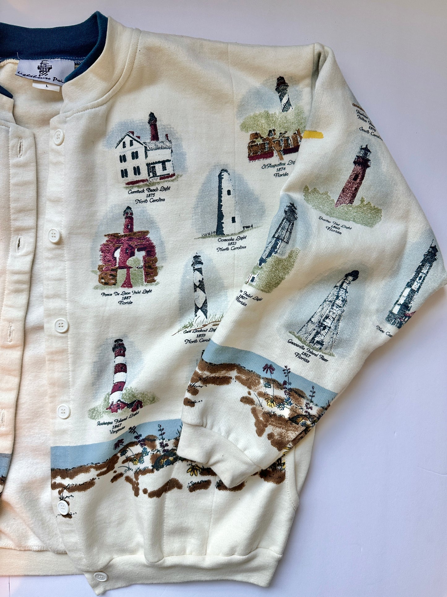 Vintage Lighthouse Sweater - L