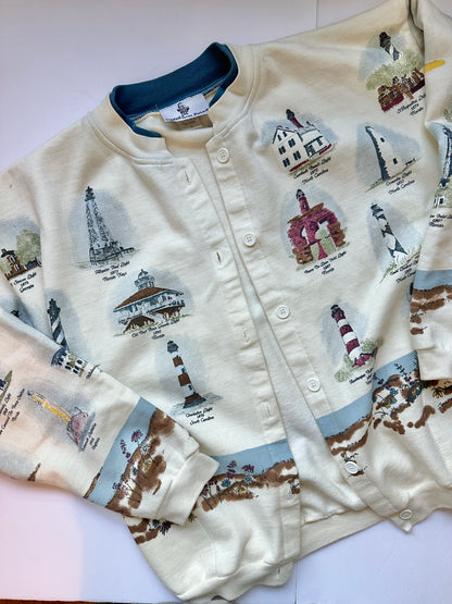 Vintage Lighthouse Sweater - L