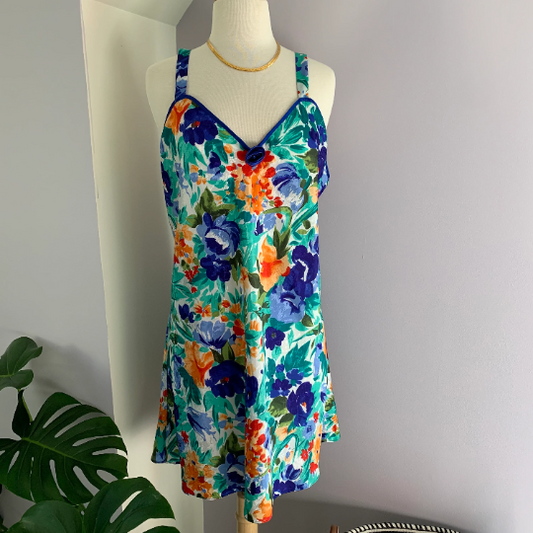 Rosebud Floral Slip Dress sz. L/XL